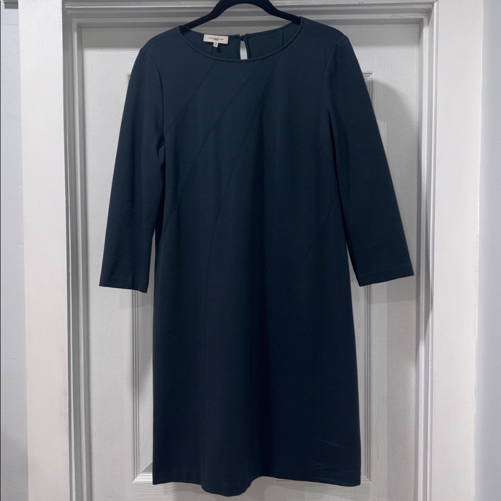Lafayette 148 New York Teal Long Sleeve Dress